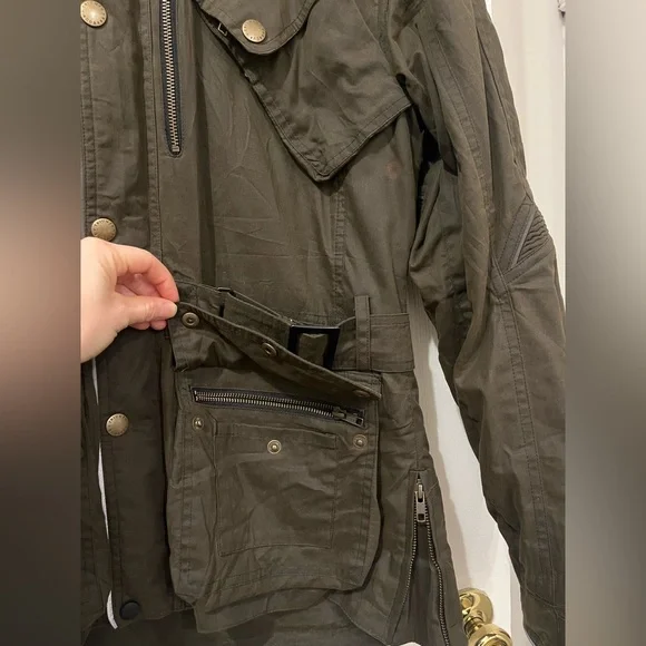 Triumph Motorcycles Barbour International Original Waxed Cotton Jacket - Picture 4 of 11